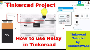 Relay in Tinkercad - How to use relay in Tinkercad | Tinkercad circuit | Tinkercad Tutorial