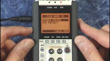 Zoom H4n Tutorial Review File Edits Moving Folders