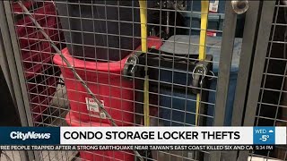 Condo residents complain of storage locker thefts