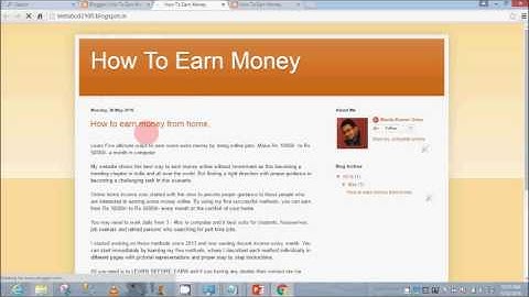 lesson 2 : How to post your first post in blog.