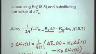 Lec-18 Small Signal Stability of a Single Machine Infinite Bus System-Part-1