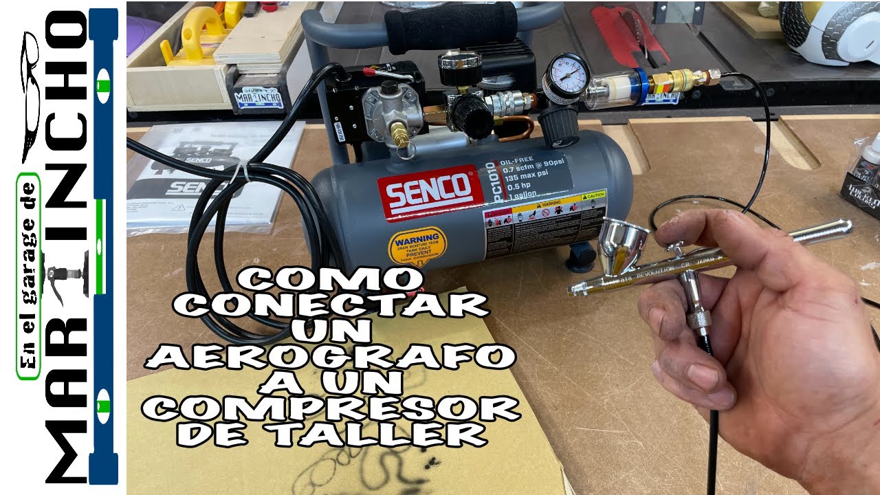 Como Conectar un Aerografo a un Compresor de Taller 