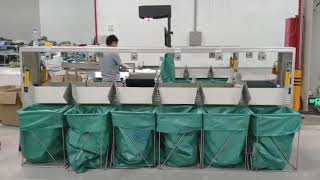 Automatic sorting in Laundry plant(Laundry factory)