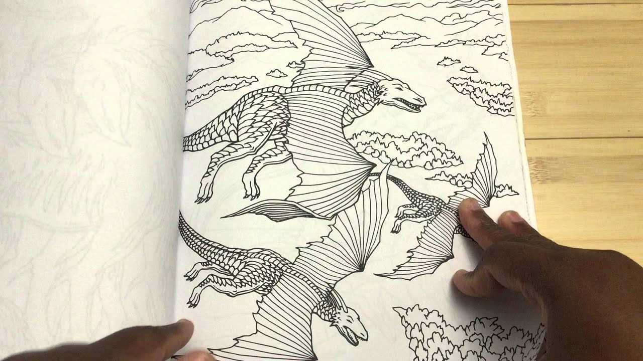 Review: Dragon World Adult Coloring Book Review and FlipThrough ... Review: Dragon World Adult Coloring Book Review and FlipThrough ...