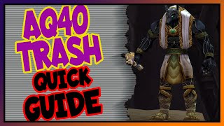 AQ40 Trash mobs TL;DW video guide | Temple of Ahn'Qiraj | Classic WoW