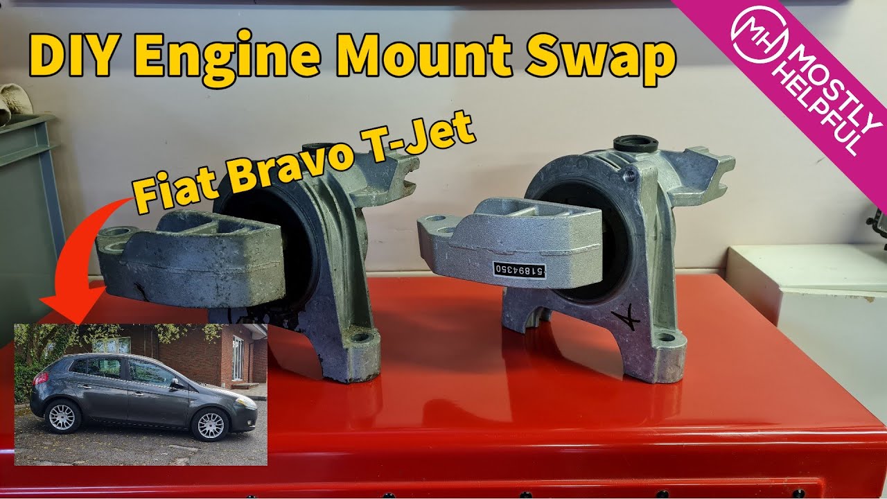 Fiat Bravo T-Jet Engine Mount Swap - Easy Diy - Youtube