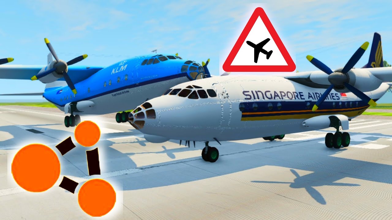 Airplane Crashes #01  - BeamNG Drive