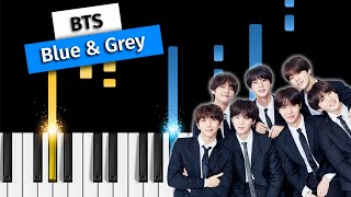 BTS (방탄소년단) - Blue & Grey - Piano Tutorial