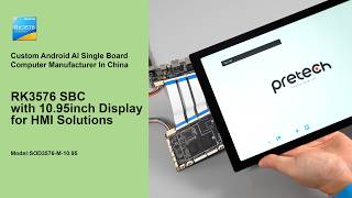 RK3576 SBC with 10.95” Open Frame Kit for Smart Retail POS, Self-service kiosks Solution fromPretech