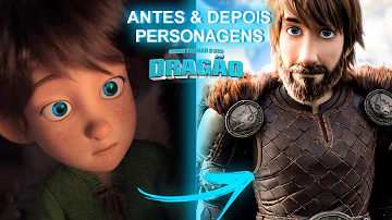 Como domar um dragão personagens?