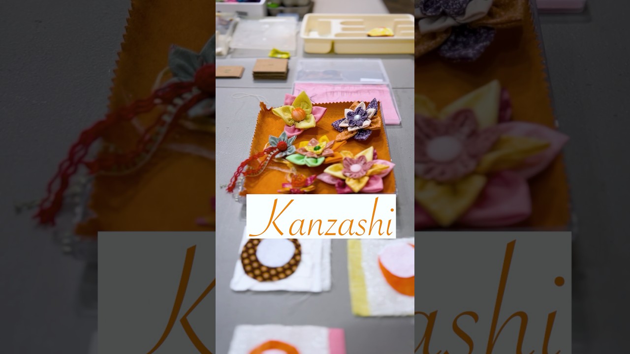 Kanzashi Fabric Flower Workshop #SanJoseMuseumofQuiltandTextil#SJMQT #kanzashi