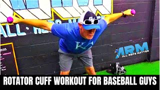 Easy ROTATOR CUFF Workout for Baseball Guys - All Ages