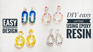 4 unique DIY Epoxy resin earrings ideas for beginners