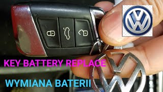 Vw Passat B8 How To Replace The Key Battery. Wymiana Baterii Kluczyka - Youtube