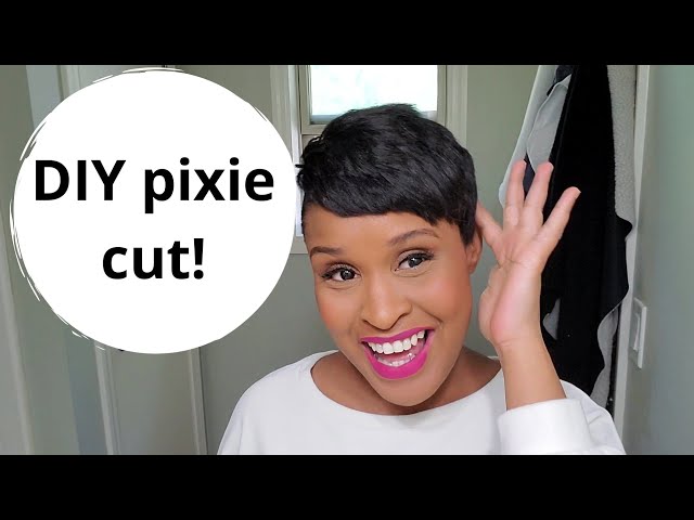 Easy FREE DIY pixie cut tutorial