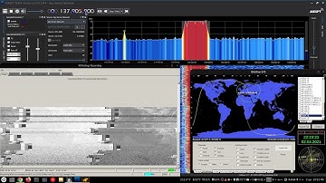 NOAA 18 RTL-SDR APT Decode [SDRSharp + WXtoImg + Orbitron]