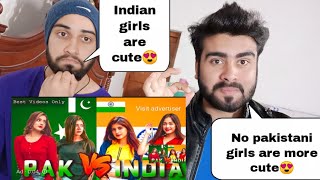 Pakistani reacting on Indian vs Pakistani Tiktok girls battle  by |pakistani bros reactions|