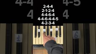 HOW TO PLAY POLOZHENIE ON THE PIANO!? | PIANO BY NUMBERS #shorts