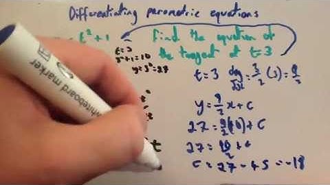 Differentiating parametric equations - Corbettmaths