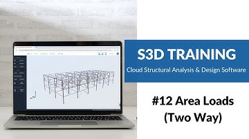 #12 Area Loads (Two Way) - SkyCiv Structural 3D (S3D) Training