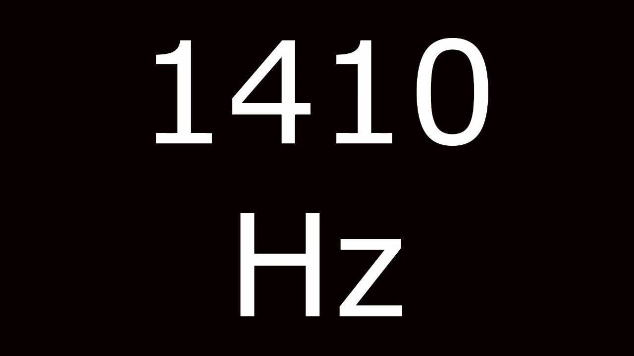 1410 Hz Frequency Test