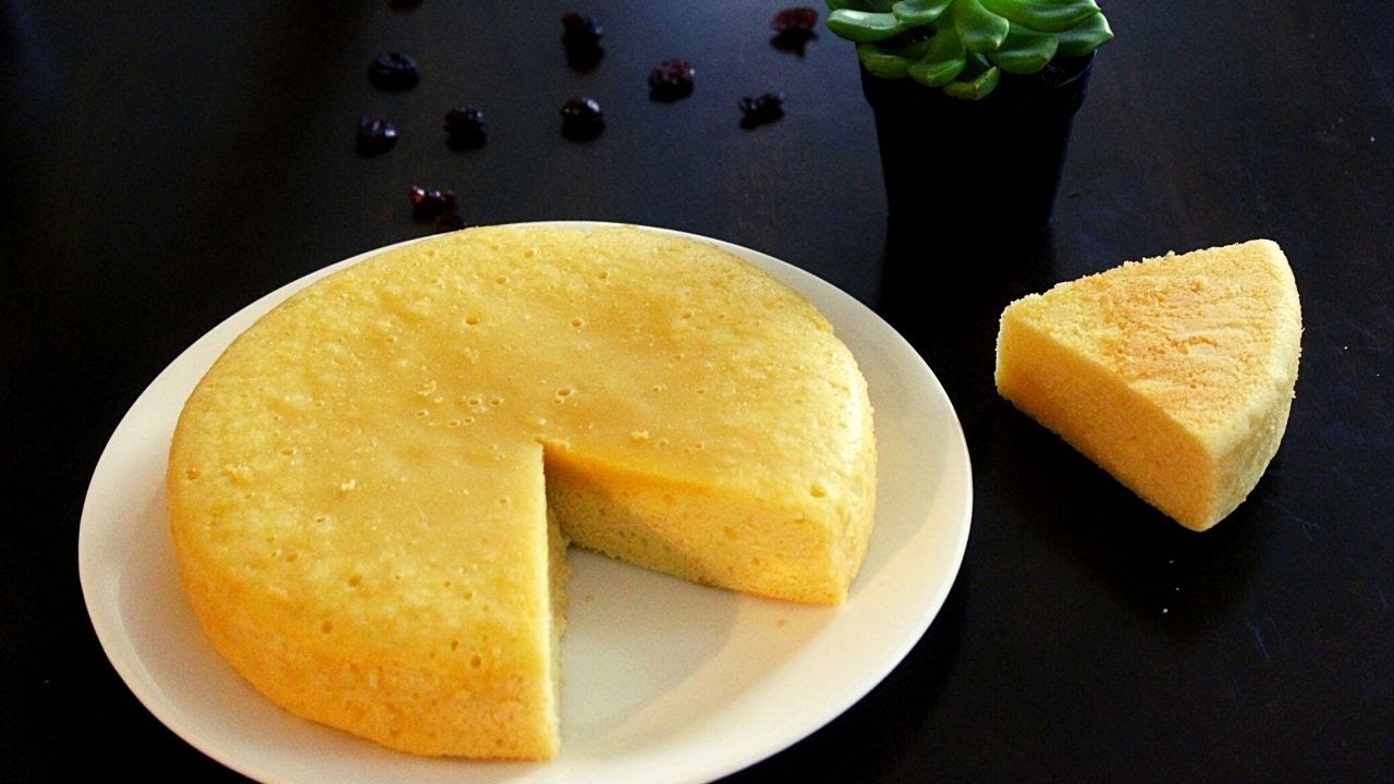 sponge cake in pressure cooker-basic sponge cake recipe-vanilla sponge cake recipe without oven | Yummy Indian Kitchen