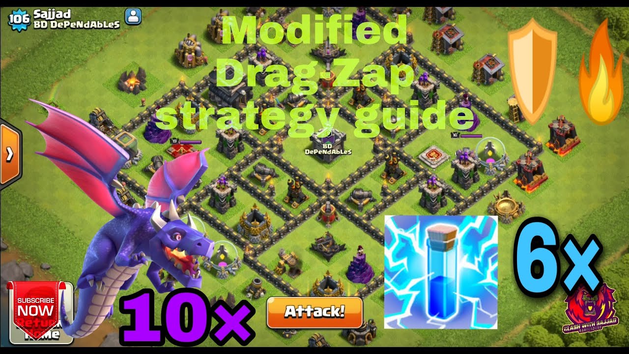 COC Th 9 draglightning modified strategy guide 3 things you must