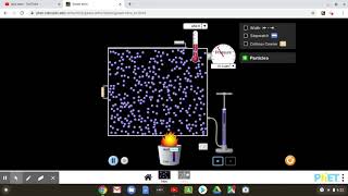 Introduction PhET to T V & P gas laws