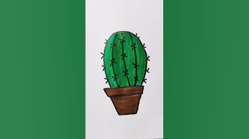 Cactus Easy Drawing For Kids#cactus #kidstvforfun #trending #shorts #viralshorts #trendingshorts