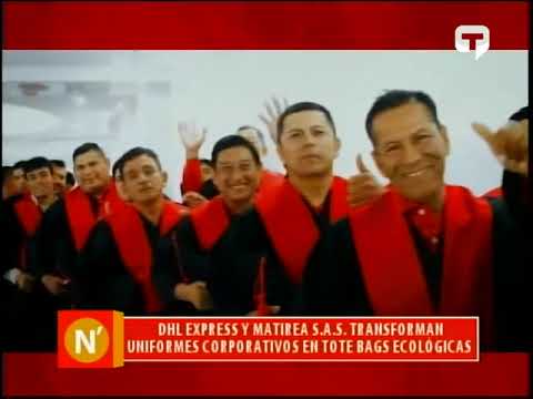 DHL Express y Matirea S.A.S. transforman uniformes corporativos en Tote bags ecológicas