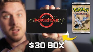Opening a $30 Pokémon Mystery Box for a chance at a Fossil Pack