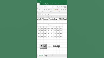 Cara Cepat Copy Sheet Di Ms. Excel #shorts #trik excel #copy sheet
