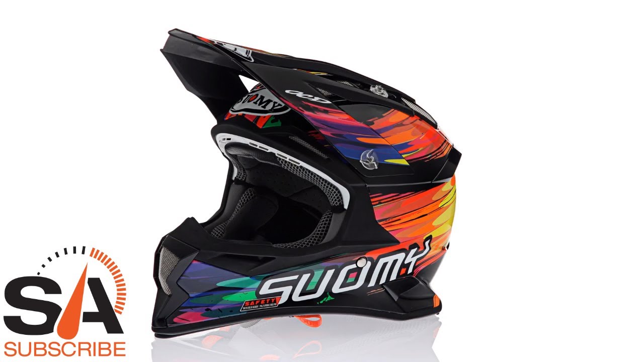 Suomy Carbon Alpha Torched Helmet at 