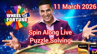 Wheel Of Fortune Spin Along   11 March 2026  Puzzle Solving wheeloffortuneindia sonyliv