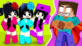 3 Elemental Sadako Sisters  With Super Herobrine