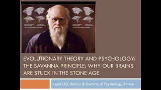 Botwin Lectures -- Darwin & Evolution --  The Savannah Principle Net Worth