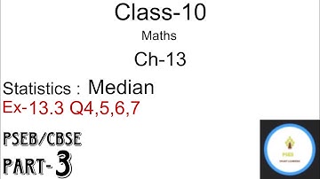 CLASS - 10 MATHS  EXERCISE - 13.3 SUM 4,5,6,7 By PSEB SMART LEARNING