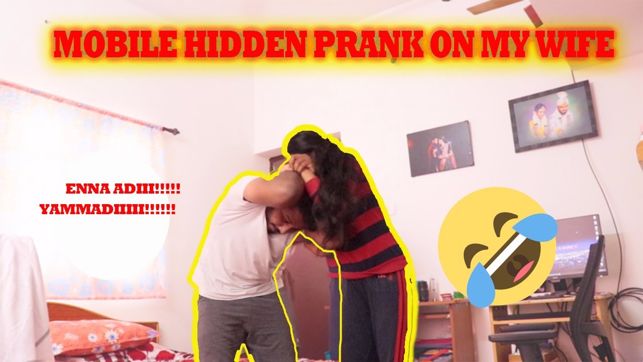 PRANK ON MY WIFE | Mobile Hidden Comedy Prank | Tamil Prank| Couple Prank | #srineepranks #prankster