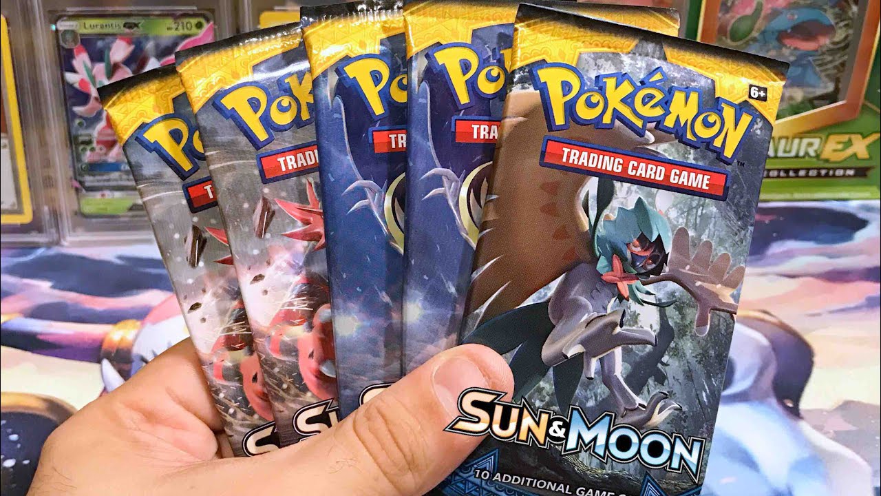 Opening THE WORST 5 Sun and Moon Booster Packs - Pokemon Cards - YouTube