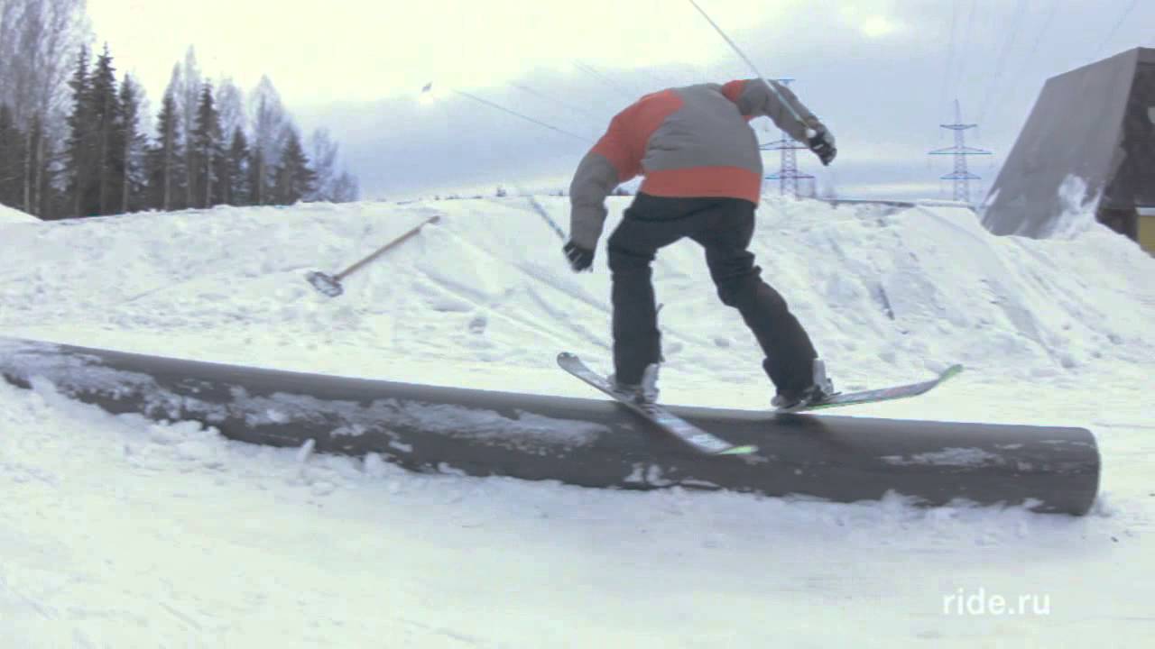 Бэксайд 270 аут на лыжах (Backside 270 out SKI)