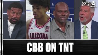 No. 13 Arizona Takes Down Utah Tech + The TNT CBB Crew Play "Who They Cheer For" 😂