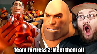 картинка: Я впервые посмотрел «Знакомьтесь с командой»! Team Fortress 2: Встречайте их всех [HD] РЕАКЦИЯ!!!