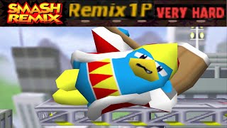 Smash Remix - Classic Mode Remix 1P Gameplay with King Dedede (VERY HARD)