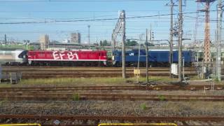 《高画質》定期運用終了後、初の団体臨時列車!側面展望!!【JR宇都宮線 E233系】『ｶｼｵﾍﾟｱｸﾙｰｽﾞ E26系+EF64形+EF81形』尾久車両ｾﾝﾀｰ出発準備中映像