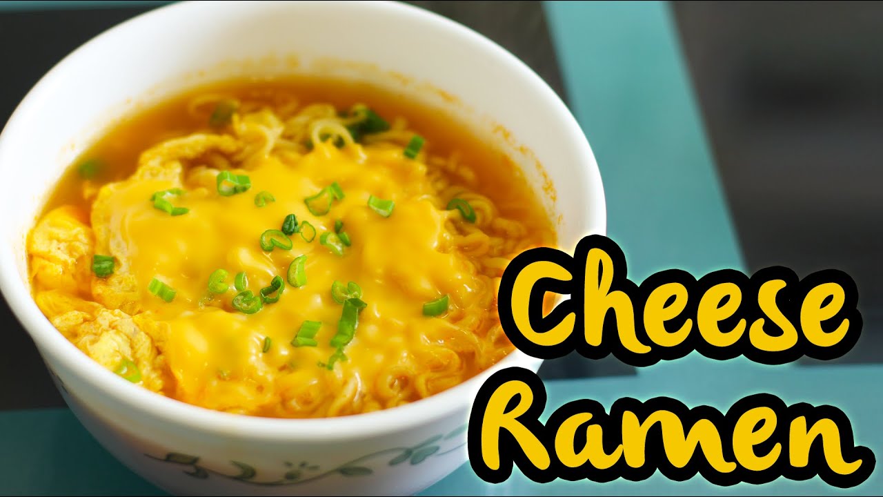 Cheddar cheese ramen noodles recipe