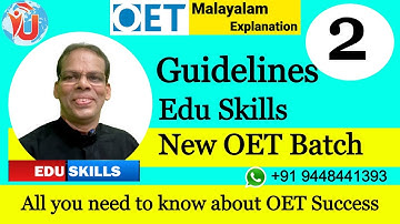 Edu Skills OET: Batch Video-2: Guidelines to New Edu Skills OET Batch:  Fall in Love with OET