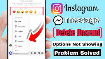 Instagram Message Delete Option Not Showing Problem 2025 | How to Fix Missing Delete Option