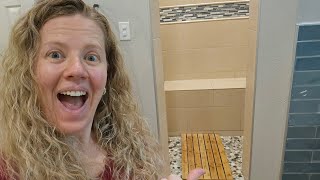 My 2 year review: How does this BAMBOO mat work in our walk-in shower