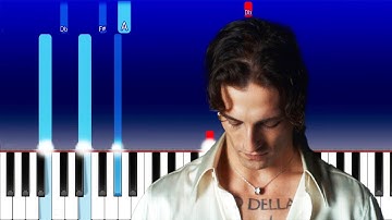 Damiano David - The First Time (Piano Tutorial)