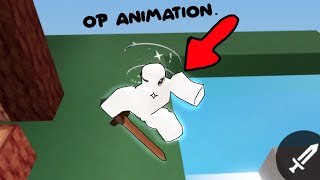 The most OP animation combo EVER? | roblox bedwars